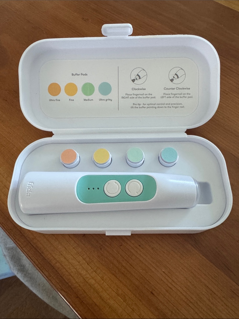 Frida Baby Electric Nail Buffer Kit with Pastel Polish Pads